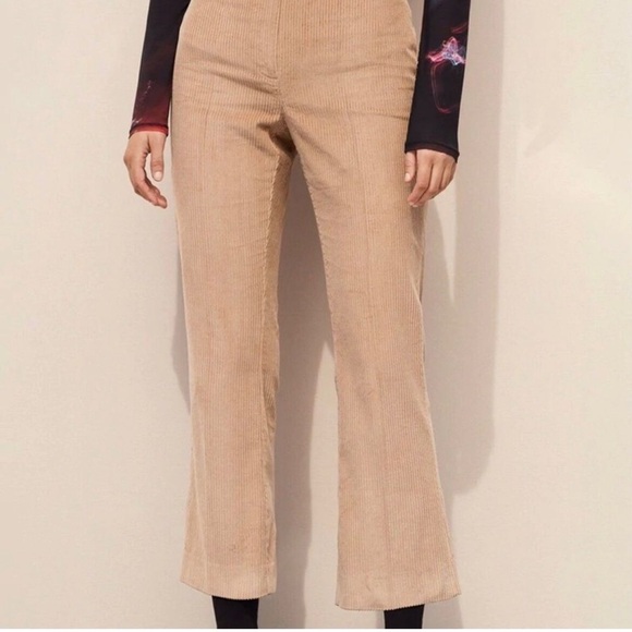 BABATON 1-01 Aritzia Albers Ankle Cropped Kick Flare Corduroy Pants Size 0 - Picture 10 of 10